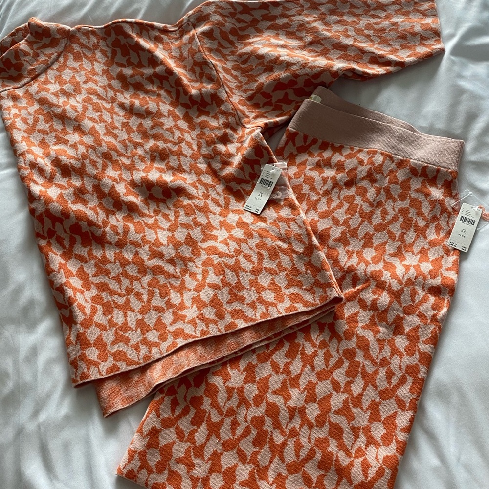 Maeve Carys mock neck sweater and Anja sweater skirt set in 3x
